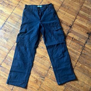 Black high waist cargo pants